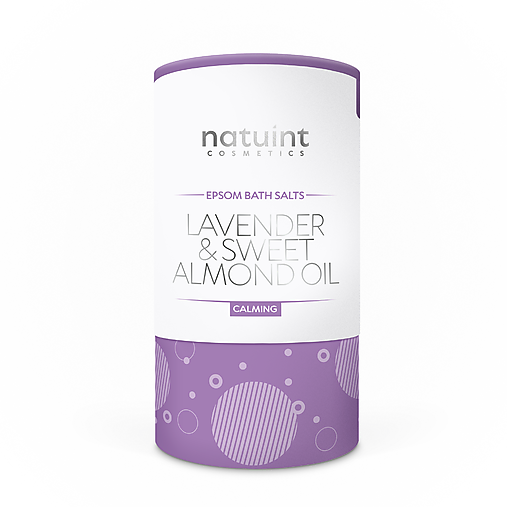 Telová kozmetika - Aromaterapeutický soľný kúpeľ - levanduľa Calming  Epsom Bath Salts  with Lavender & Sweet Almond Oil - 17326089_