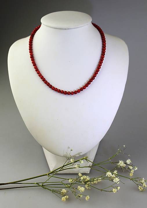 Náhrdelníky - koral červený náhrdelník AKCIA! - 17327703_