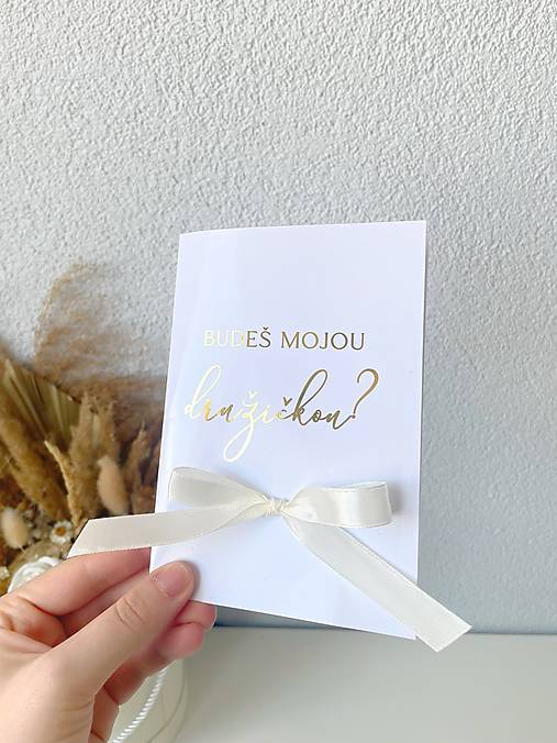 Papier - Kartička - Budeš moja družička 03 - 17327636_