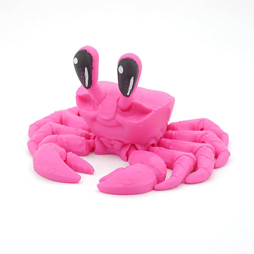 Hračky - Ghost krab – Roztomilá flexi postavička - 17327849_