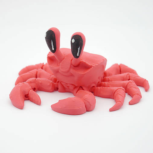 Hračky - Ghost krab – Roztomilá flexi postavička - 17327871_