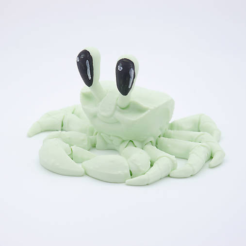 Hračky - Ghost krab – Roztomilá flexi postavička - 17328157_
