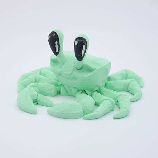 Hračky - Ghost krab – Roztomilá flexi postavička - 17328171_