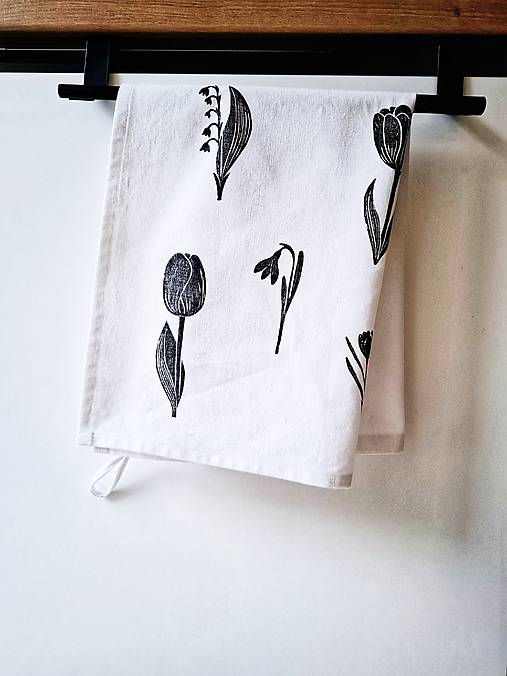 Úžitkový textil - Utierky Jar (Jarné kvety) - 17331434_