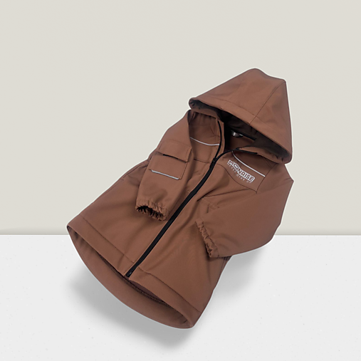 Detské oblečenie - Detská softshell bunda never give up - cappucino - 17328676_