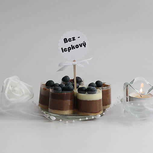 Zápichy do koláčov s mašličkou  - set 15 ks