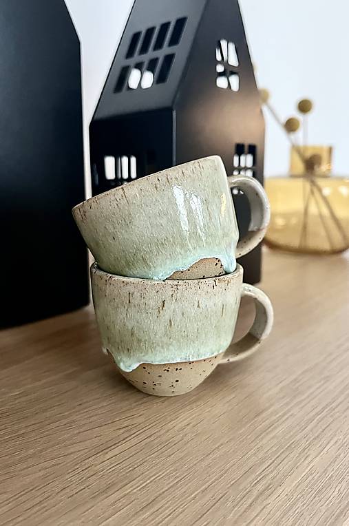 Espresso šálka (green) kamenina