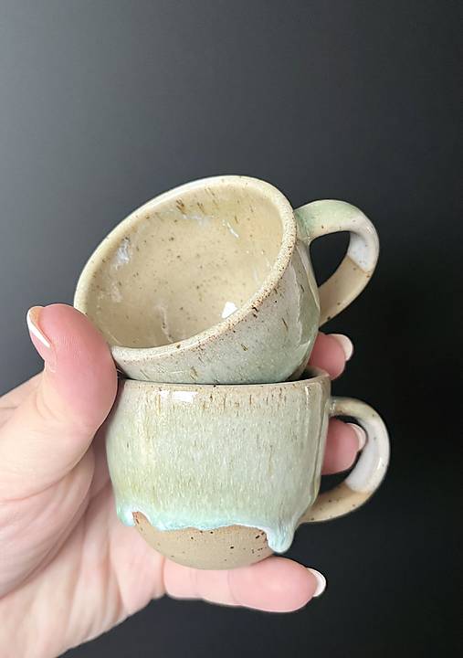 Espresso šálka (green) kamenina