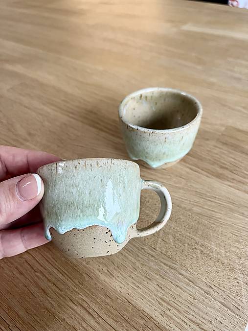 Espresso šálka (green) kamenina