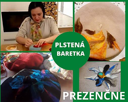 Kurzy - PLSTENÁ BARETKA - KURZ - 17334292_