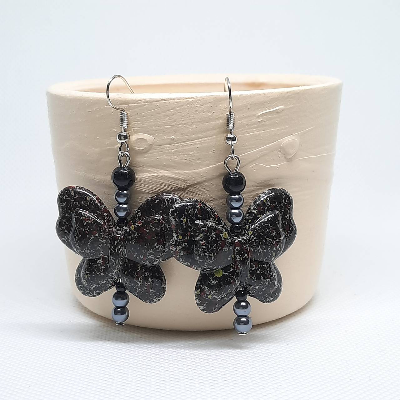Náušnice BUTTERFLY (čierna)