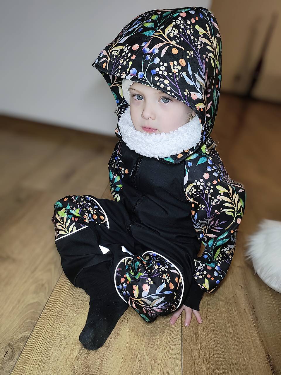 Softshellový overal ČIERNE BOBULE