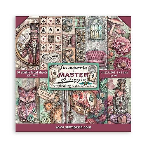 Papier - Stamperia Scrapbook papier Master of magic 8x8 - 17335349_