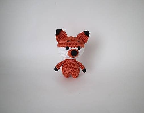 Hračky - Háčkované mini zvieratká (Líštička) - 17335721_