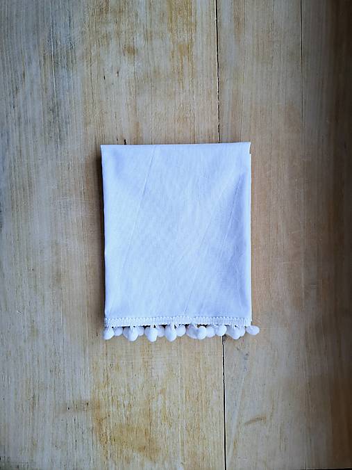 Úžitkový textil - Utierka s brmbolcami - 17337080_