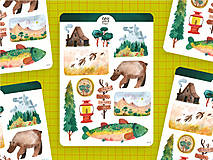 Papier - Samolepky "Národný park" - 17336683_