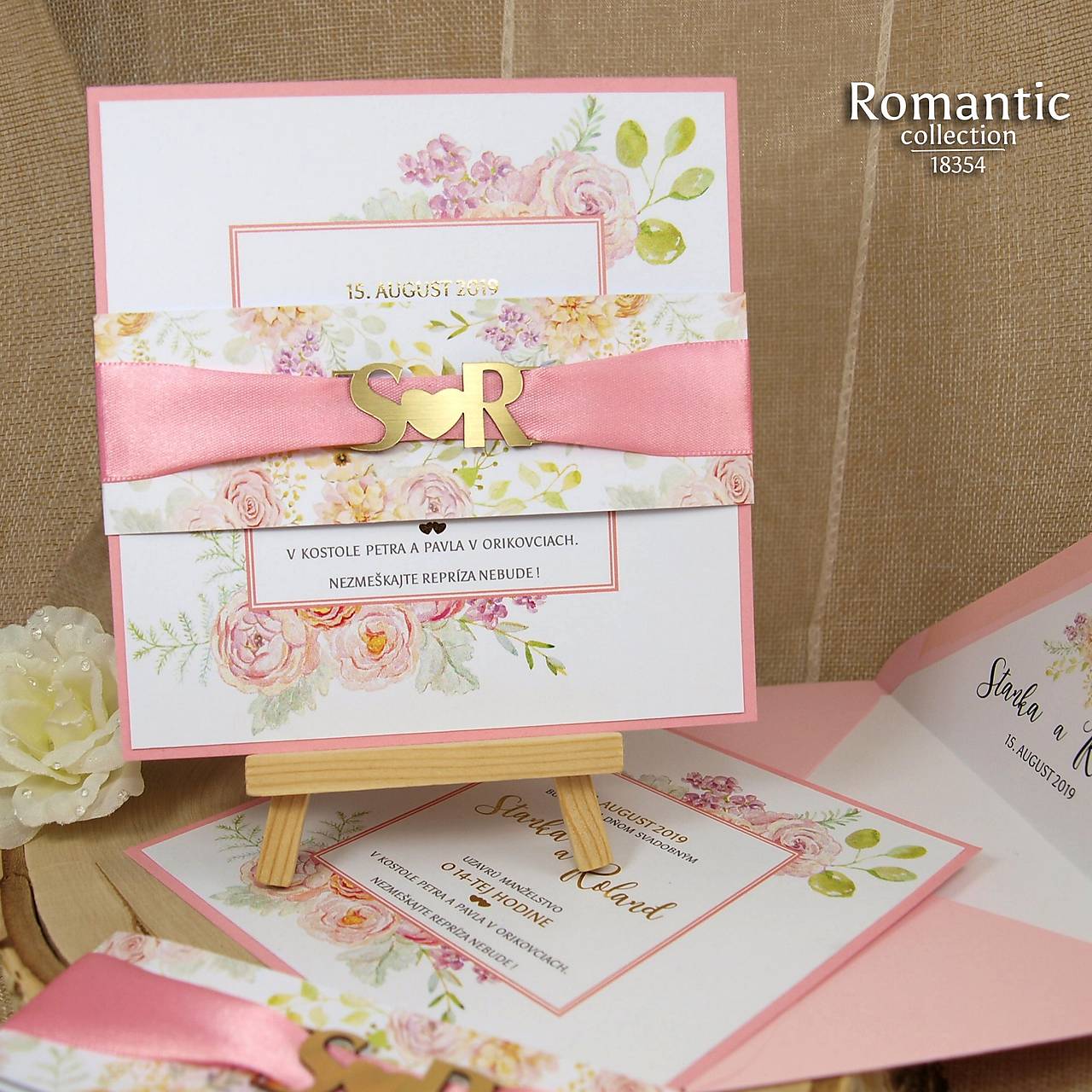 Luxusné svadobné oznámenia - 18354