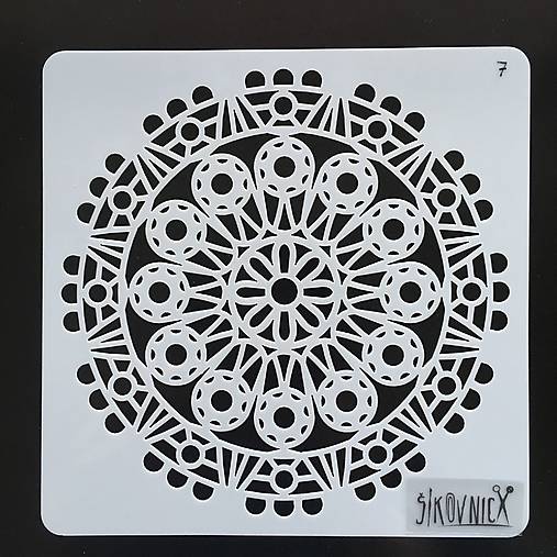 Šablóna - 15x15 cm, mandaly (7)