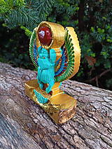 Sochy - CHEPRER - drevená soška - Cheprer wooden statue - 17337518_