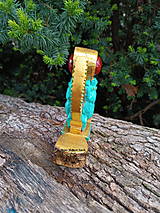 Sochy - CHEPRER - drevená soška - Cheprer wooden statue - 17337520_
