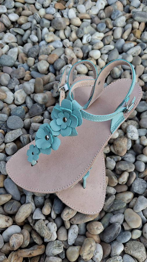 Ponožky, pančuchy, obuv - NOVINKA Kožene barefoot sandálky, skladom dĺžka 24,5cm šírka 10cm - 17339010_