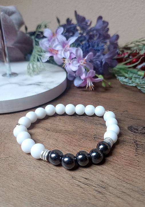 Náramky - Náramok//onyx,hematit - 17339214_