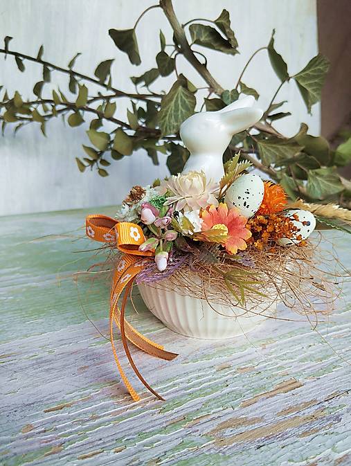 Dekorácie - Veľkonočná ikebana - 17338963_