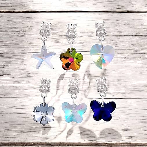 Komponenty - Prívesok z brúseného skla  MIX 25x15mm 1ks - 17339447_