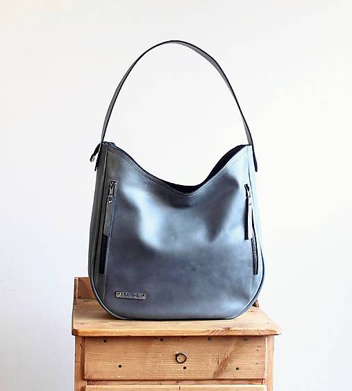 Veľké tašky - Kožená kabelka *Storm* - 17339263_