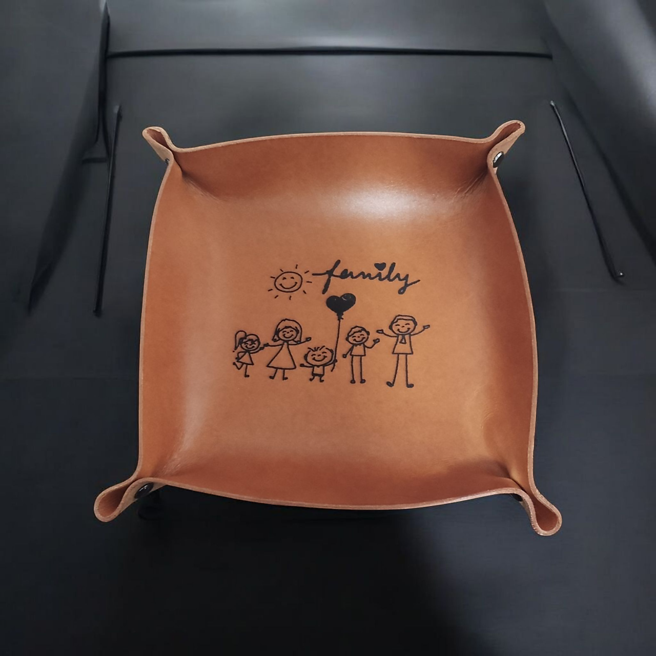 Kožená miska na kľúče