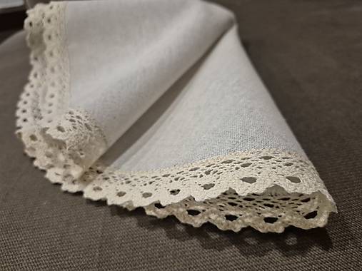 Úžitkový textil - Obrus ľanový okrúhly - 17341941_