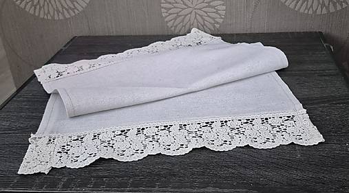Úžitkový textil - Obrus ľanový stredový malý - 17341971_