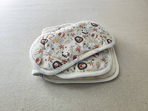 Detský textil - VLNIENKA Podložka do autosedačky  Joie i- spin 360 100% Merino Top Super wash Natural  JOIE i spin 360 Zvieratka béžové - 17344341_