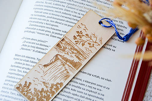 Papiernictvo - Drevená záložka - outdoor I. - 17344245_