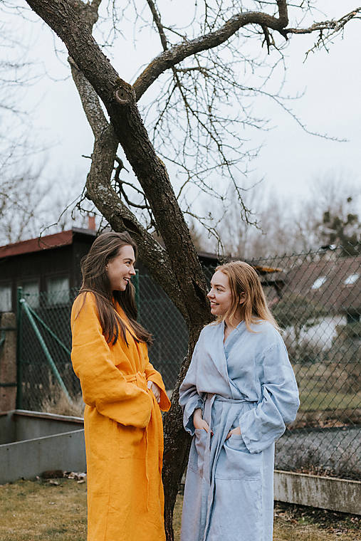 Župany - Ľanový župan - 17342956_