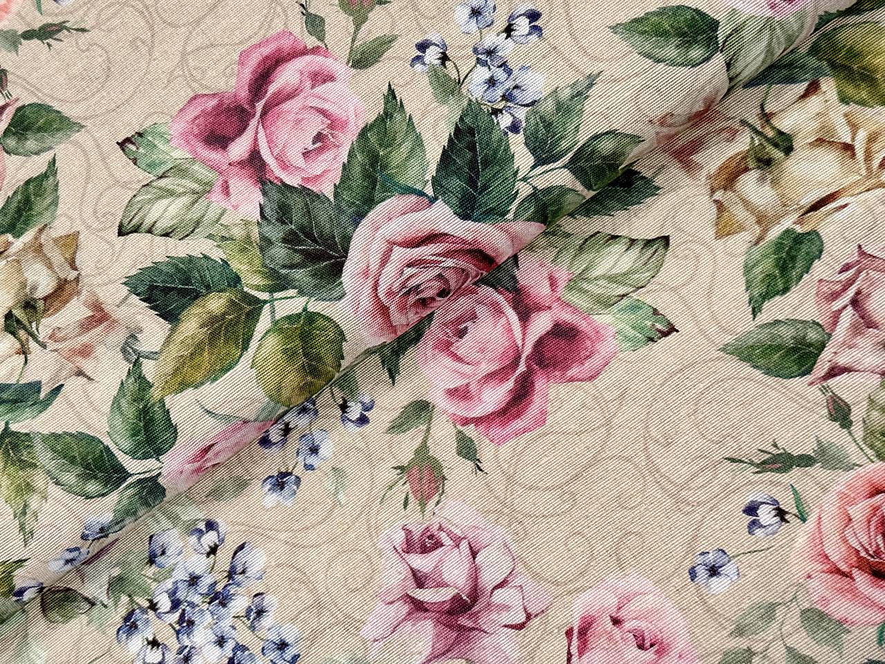 ❤️BAVLNA DEKOR LONETA / RUŽE/ STARÝ EFEKT❤️