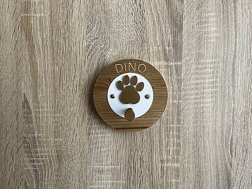 Pre zvieratá - Držiak na vodítko a obojok pre psa s vygravírovaným menom  - 17345153_