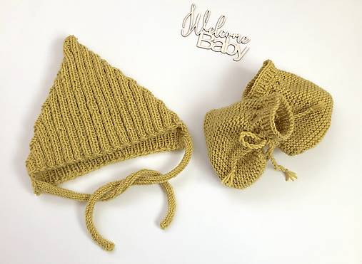 Detské súpravy - Merino súpravička 0-4mesiacov - 17344447_