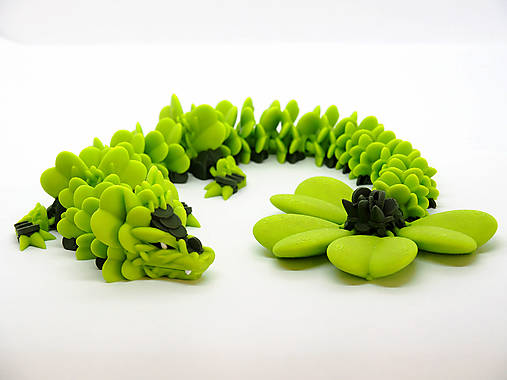 Dekorácie - Ďatelinový drak so štvorlístkom šťastia - 17343666_