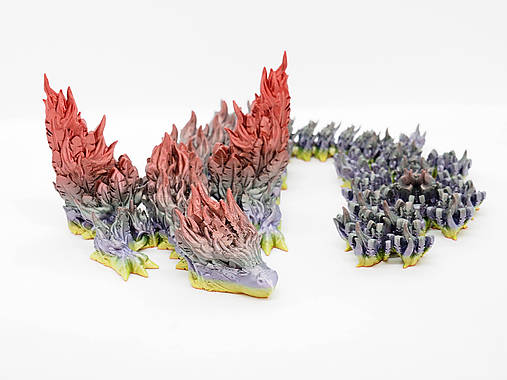 Dekorácie - Drak Fénix s krídlami - 17343757_