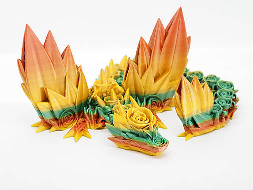 Dekorácie - Drak ruží s krídlami - 17343882_