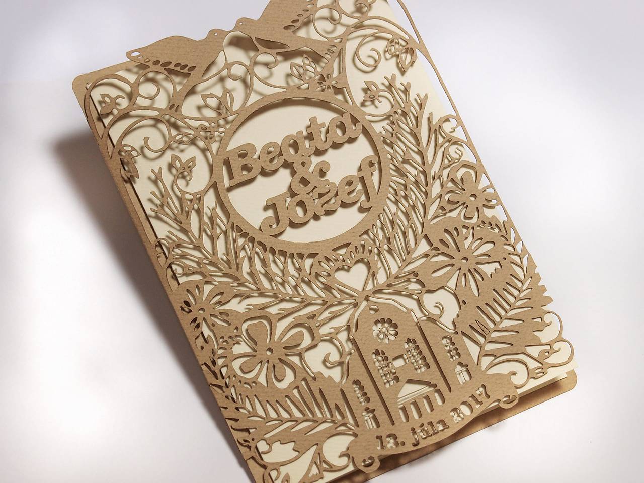 Luxusné svadobné oznámenie C14191