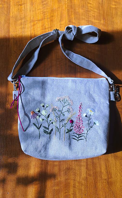 Kabelky - Ľanová kabelka - 17349140_