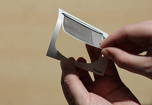 Samolepka - plechový hrnček žltý