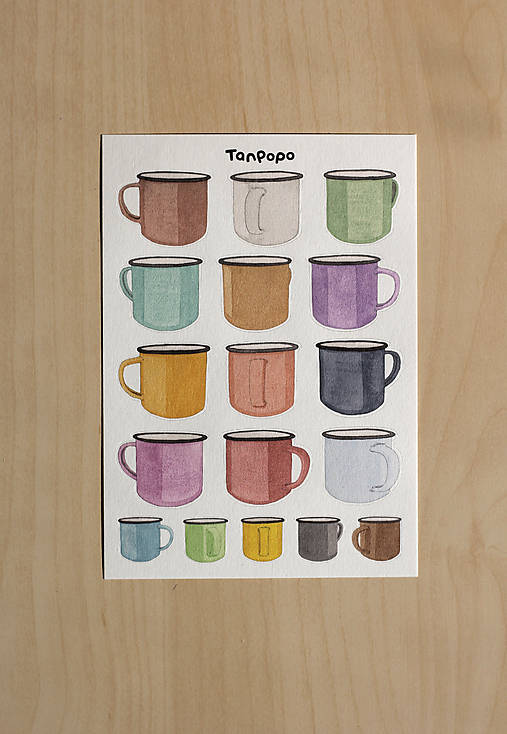 Hárok nálepiek - Plecháčiky 1