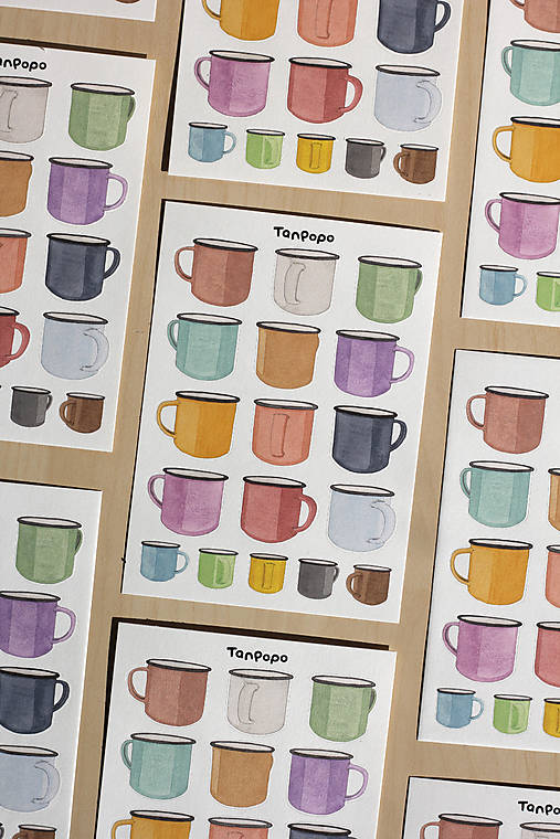 Hárok nálepiek - Plecháčiky 1