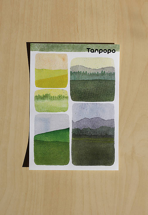 Hárok nálepiek - Krajinky 2