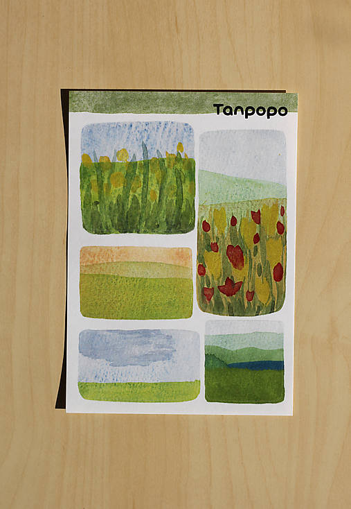 Hárok nálepiek - Krajinky 3