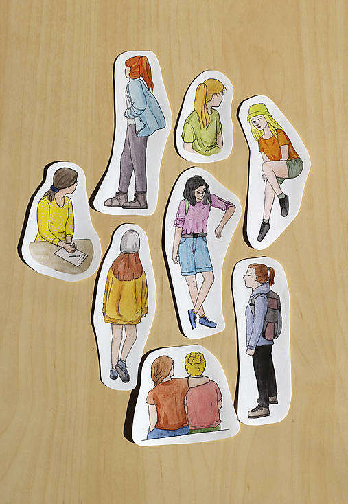 Sada nálepiek - Dievčatá 1