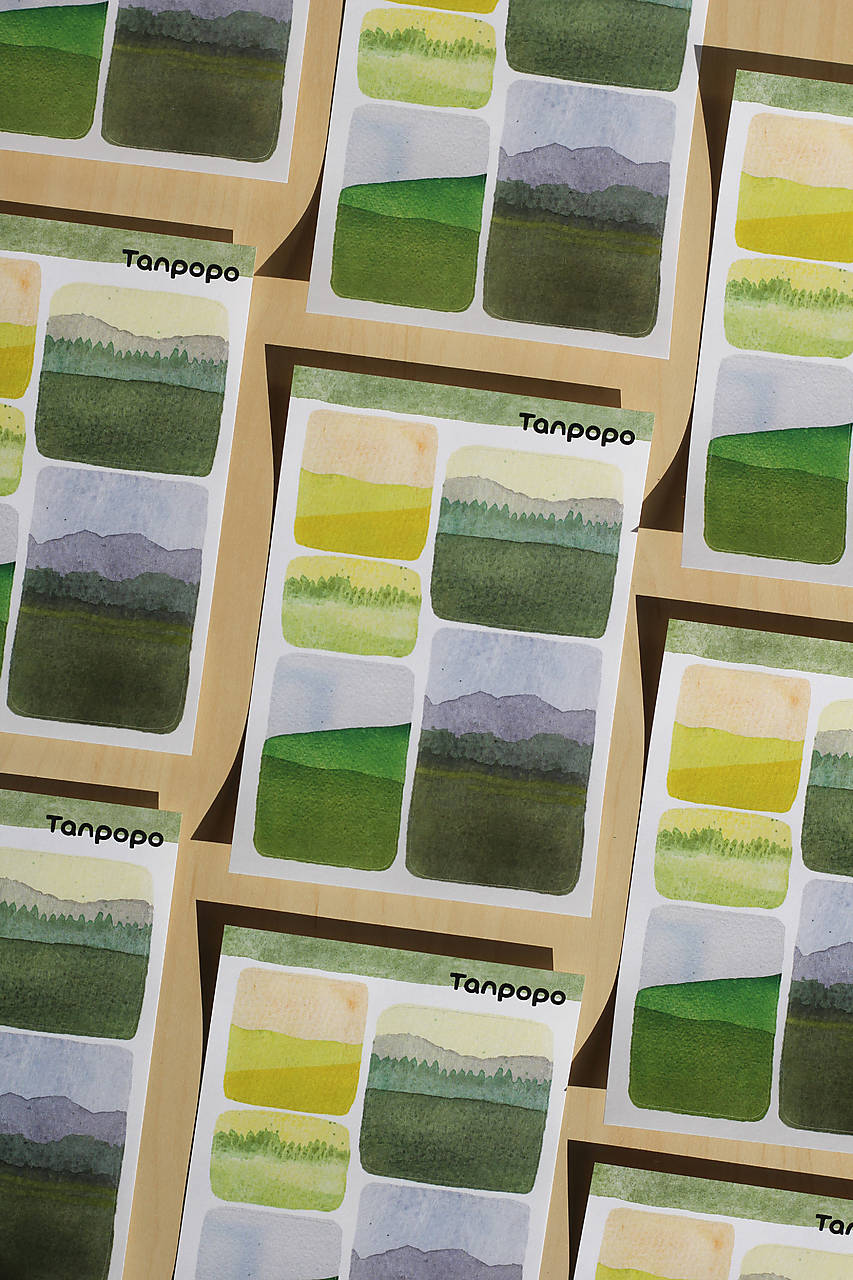 Hárok nálepiek - Krajinky 2